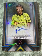 Paris Brunner Auto 25/75 Topps Museum Collection UEFA Champions League 2023-24