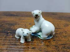Polar Bear And Polar Bear Cub