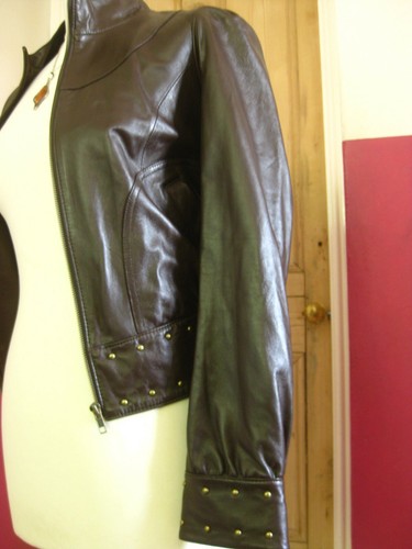 Leather jacket 10 studs - leather,