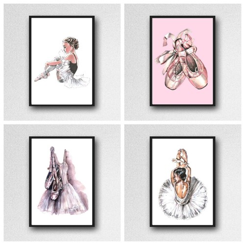 Ballet ballerina print - 4x,