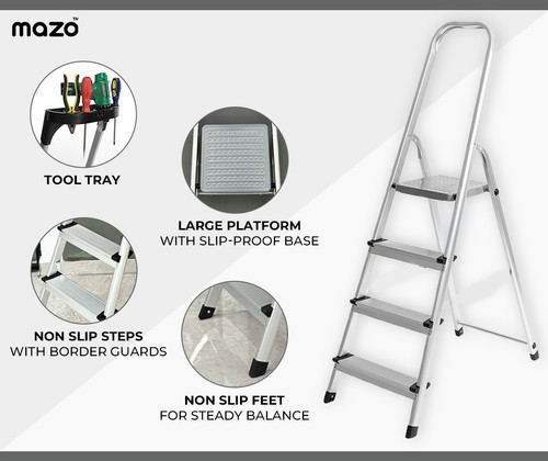 Step ladder aluminium - 4,