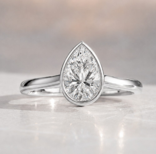 Pear lab grown diamond - lab,