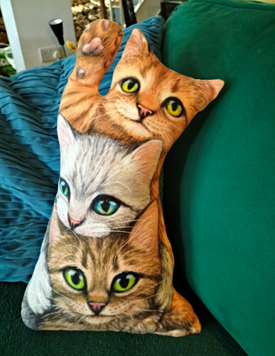 Multicolour cat shaped - multicolour,