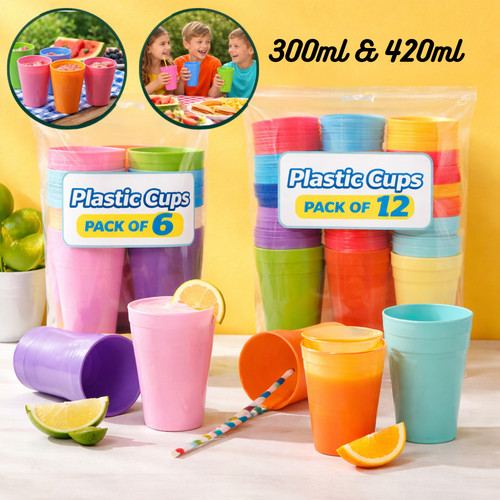 Plastic reusable tumblers - plastic,