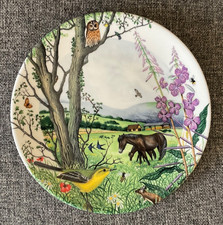 Wedgwood 'The Hayfield' 8.5" Plate - Colin Newman Country Panorama