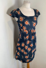 Marilyn Moore With Love A line dress 10 VGC vintage floral print pattern cotton