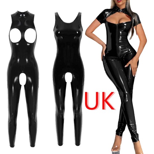Womens wetlook catsuit - womens,