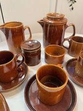 1970s Brown Retro Crockery Set