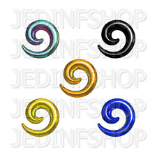 Ear Taper Stretcher - Spiral Snail | 1.6mm-10mm | Titanium Anodised - Single