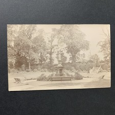 Fountain in Park Old Photo Postcard Possibly Aberdare Coronation Fountain ? R21