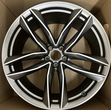 X 1 Pcs Genuine Audi RS6 Alloy Wheel 21x9.5 ET45 Satin Grey Dia Cut 4G060102CG