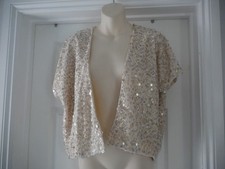 Ladies Sequin Bolero Coat Size