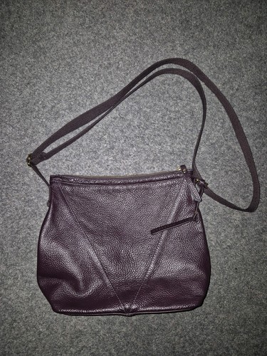 Burgundy leather shoulder - burgundy, bag