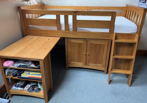Mid sleeper single bed - mid-sleeper,
