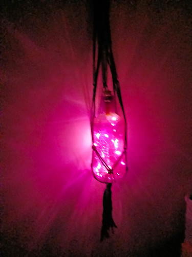 Purple glass decorative - glass, bottle
