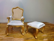 Dolls house ornate armchair