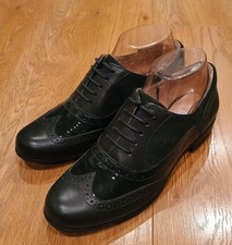 Clarks Hamble Oak Green Combi Leather Brogue Shoes Size 38 / 5 New Without Box