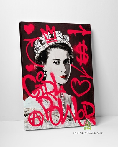 Queen girl power graffiti - girl,