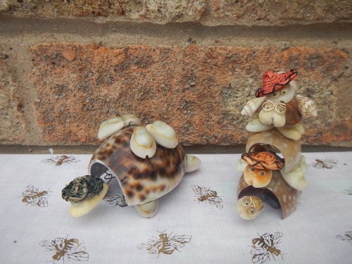 Vintage shell art - vintage,