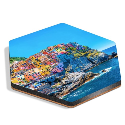 Hexagon mdf coaster cinque - coaster,