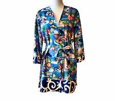 Zara Womens M Blue Asian Birds