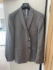 Mens Grey Suit From Ben Sherman 40 Long With Trousers 34 Long RRP £200
