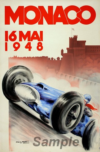 Vintage 1948 monaco grand - vintage,