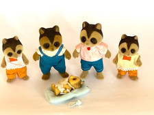 Maple Town, vintage, Raccoon Family