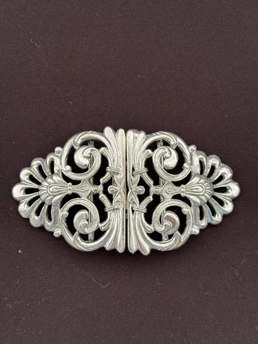 Solid silver nurses belt - solid,