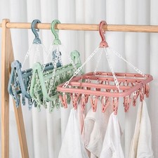 Foldable Sock Dryer 32 Clips