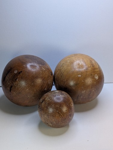 Vintage wooden balls - vintage, 3