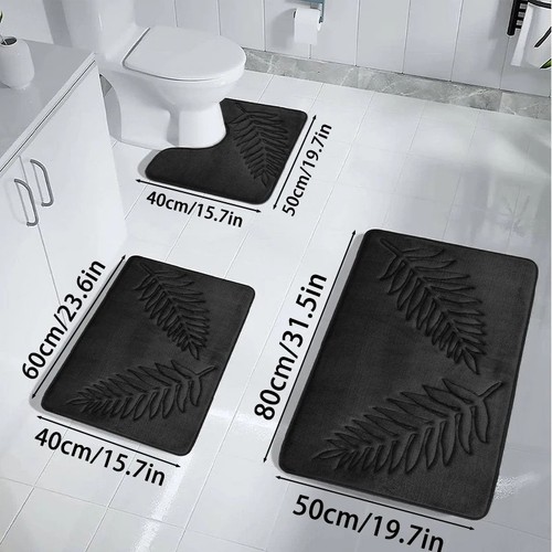 3pcs bath mat set - 3pcs,