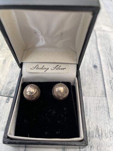 Vintage sterling silver domed - sterling,