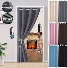 Blackout door curtains thermal - door,