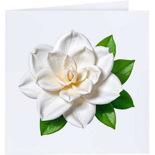 Gardenia flower greeting - 'gardenia, /