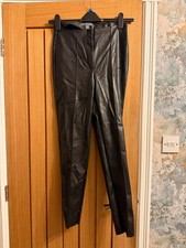Primark leather look trousers