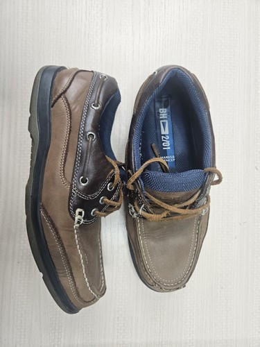 Blue harbour leather boat - m&s,