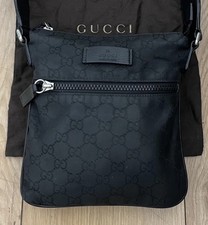 Black Gucci Messenger Bag 100%