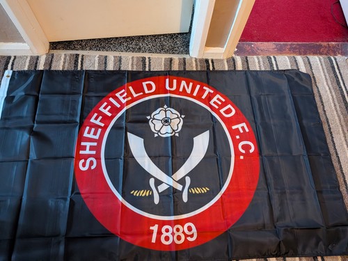Sheffield united flag 5ftx3ft - flag,