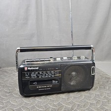 National RX-M50 3-Band Radio Cassette Recorder Portable AM FW SW Vintage