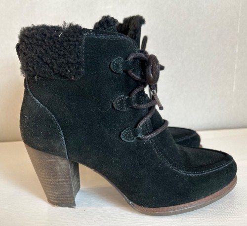 Ugg black suede boots ladies - ugg,