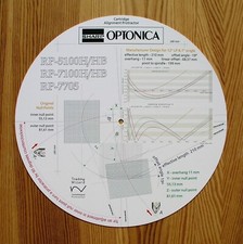 Cartridge Protractor for Sharp-Optonica RP-5100H/RP-7100H/RP-7705 Turntables