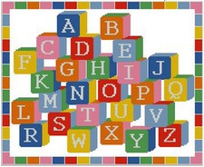 Alphabet cross stitch - cross,