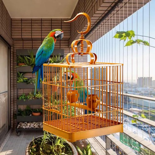 Large bird cage - assembly, stand