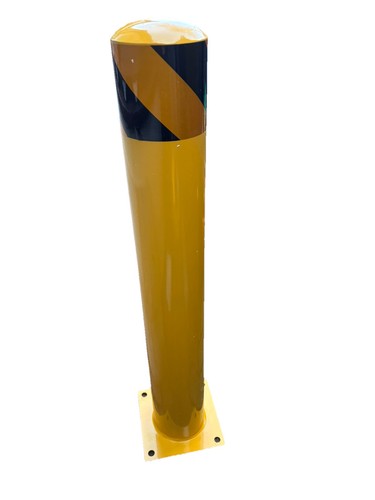 Yellow parking post 76cm - parking,