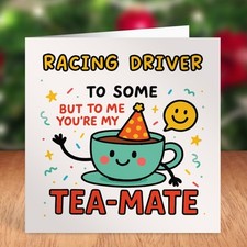Greeting Card - RACING DRIVER