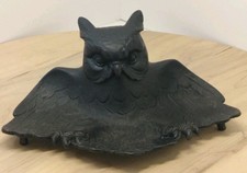 VTG CAST IRON OWL INKWELL &