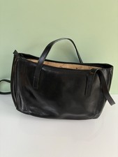 Gianni Conti Black Italian Leather Shoulder Bag. 3 Compartment. BNWT 🎄🎁