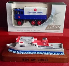 🇮🇲 Lledo Die-cast Steam Packet Wagon 1:43 & Model 'Ben My Chree' Ferry.