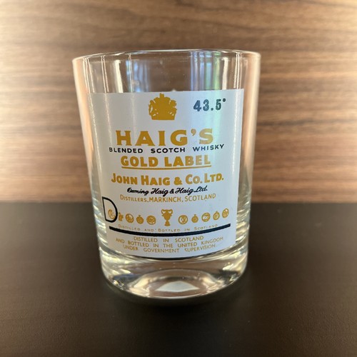 Haig whisky glass - whisky, glass.